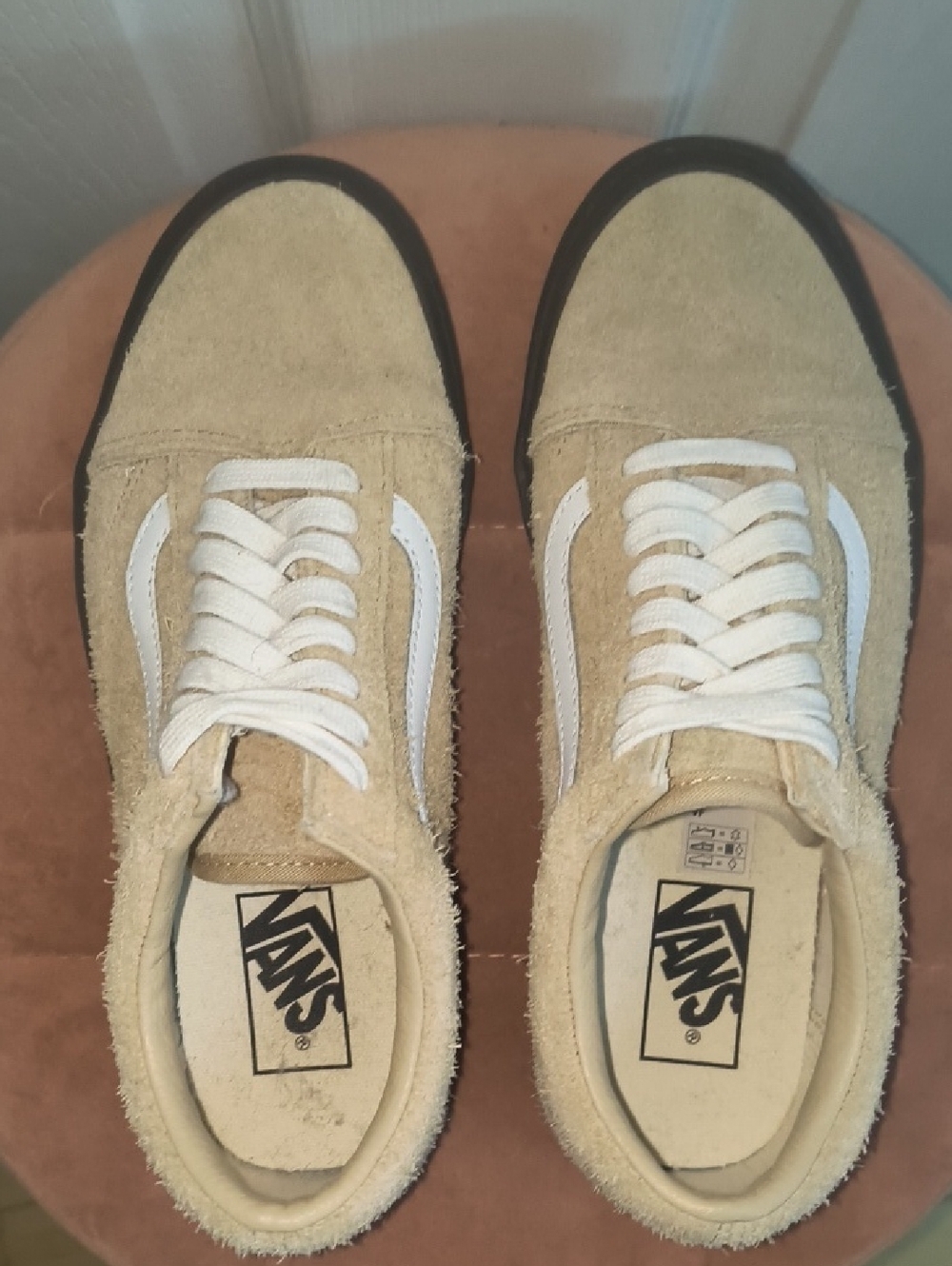 Vans Old Skool Hairy Suede Sneakers Size 8.5 Women's / 7 Mens - Picture 5 of 8